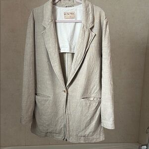 We The Free Beige Women's Blazer